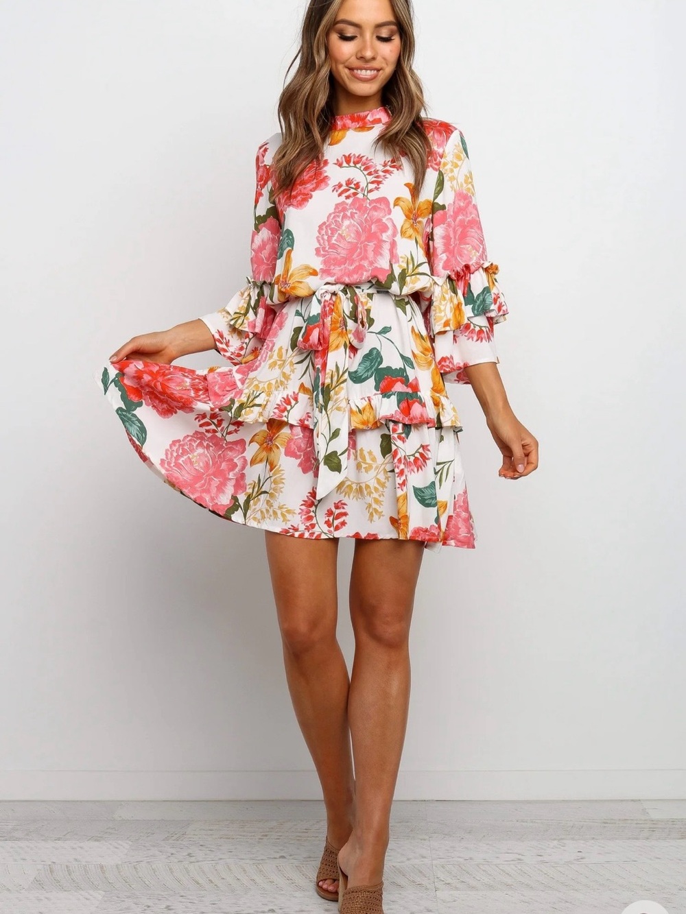 Petal & Pup White Floral Peta Dress
